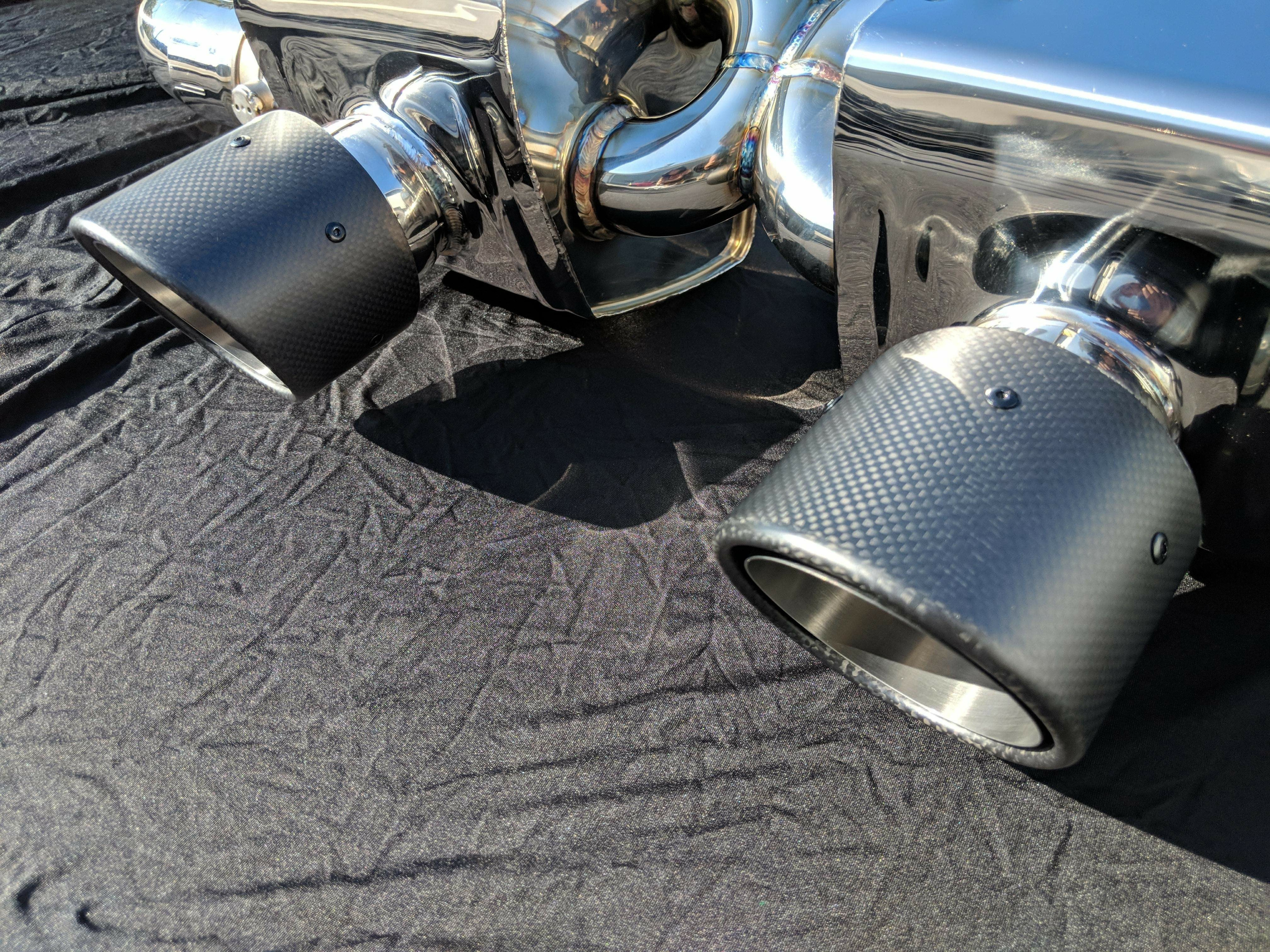 NHP Exhaust System with Carbon Fiber Tips fits Porsche 991 .2 3.0L Turbo